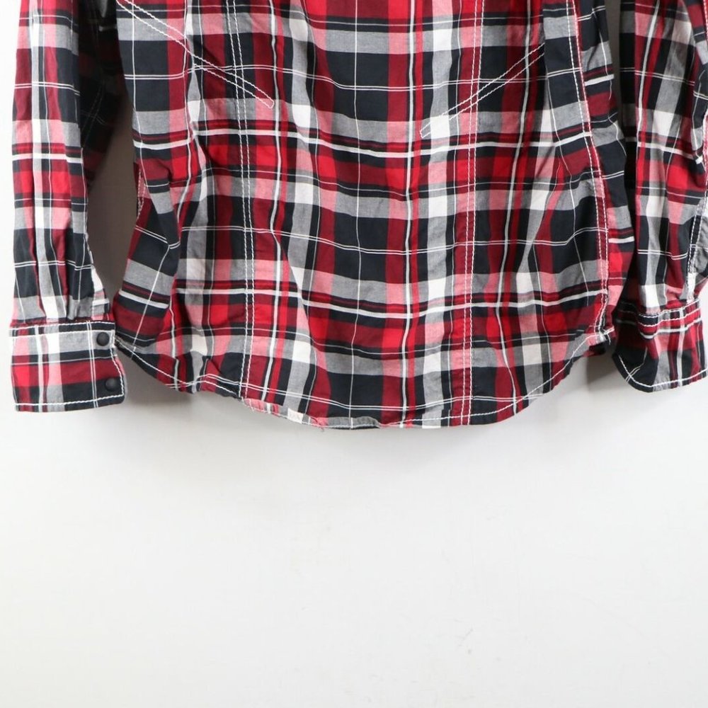 Buckle Black Athletic Double Pocket Button Shirt - image 7